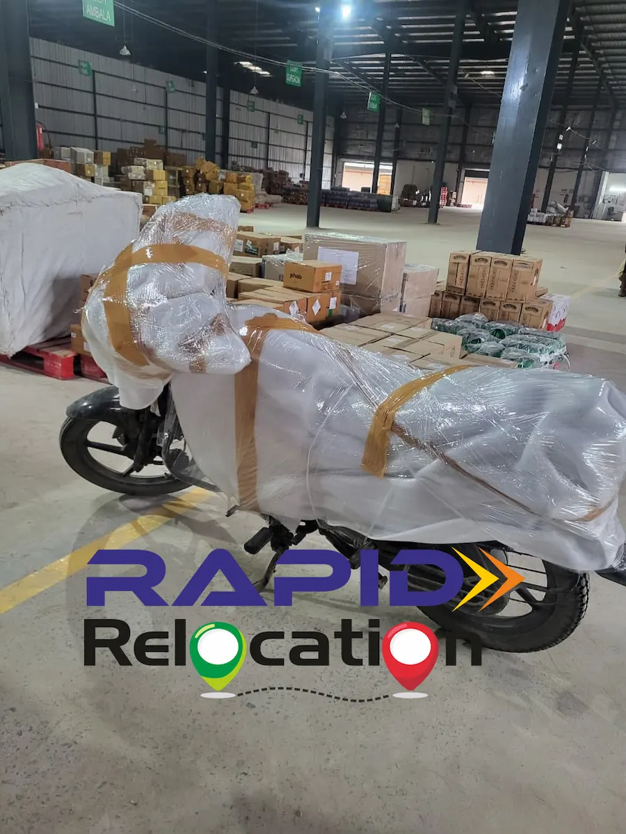 Safe Bike Transport Service in Ahmedabad by Rapid Relocation Packers and Movers